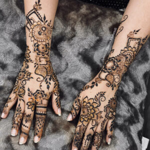 floral mehendi design by artistic bhanu mehendi gurgaon best bridal mehendi artist in gurgaon haryana