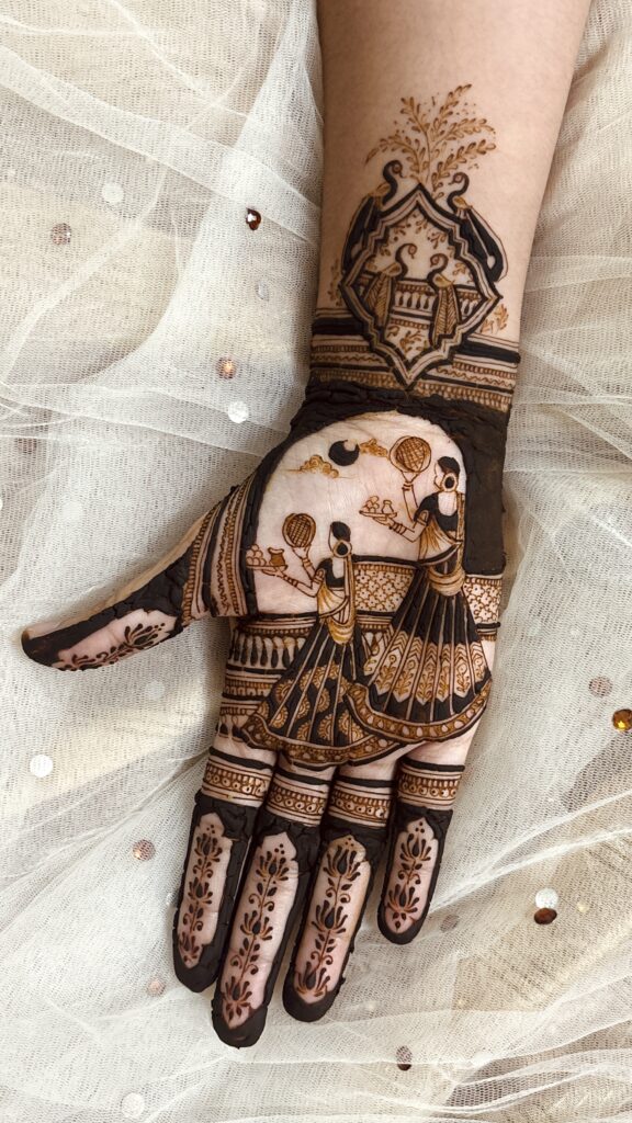 Karwachauth customized mehndi